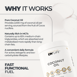 Coconut Oil DY Life, 60 Softgels, 30 Servings