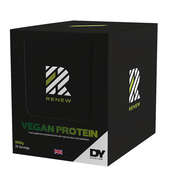 Renew Vegan Protein, Caja de 990 g, 30 sobres / porciones